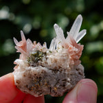 epidote red quartz peru